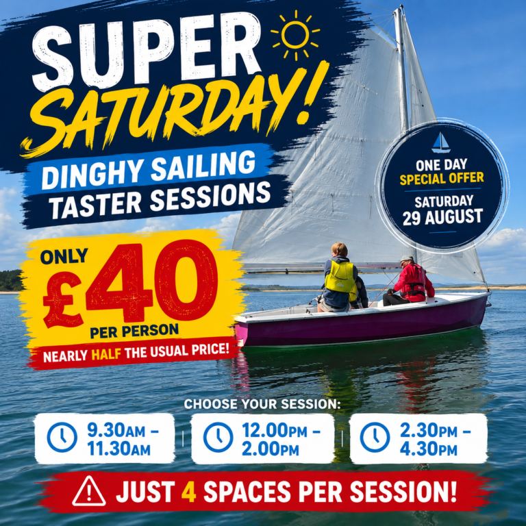 Dinghy sailing taster session offer poster