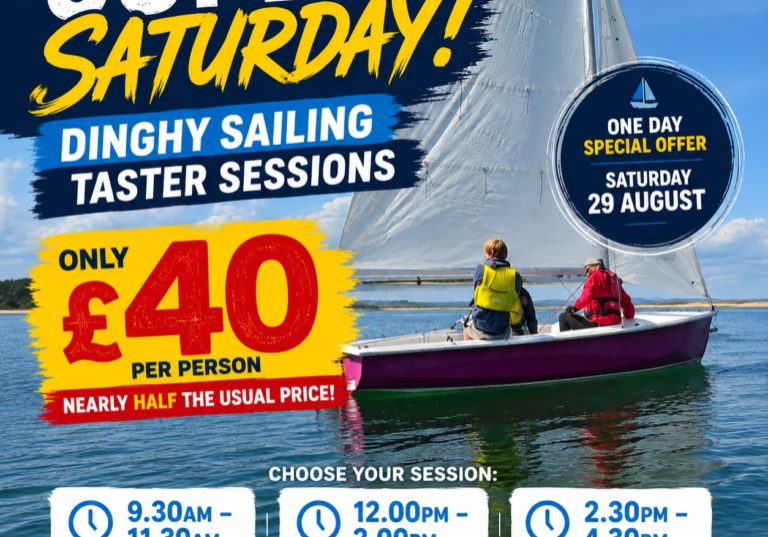 Dinghy sailing taster session offer poster